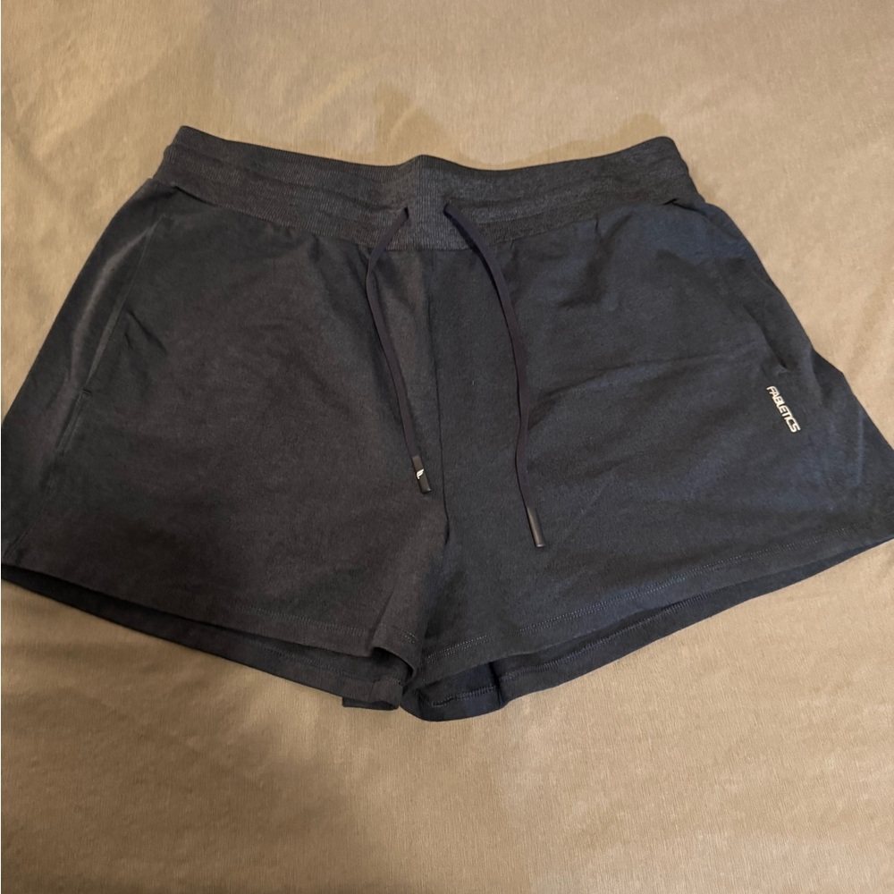 Fabletics Black Athletic Shorts Elastic Waistband Moisture-Wicking